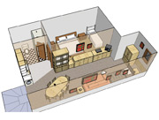 Plánek apartmánu - typ D